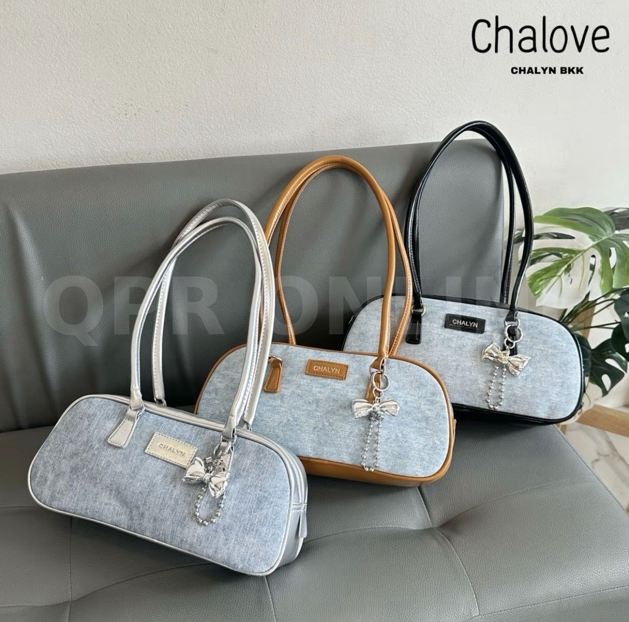 CHALYN รุ่นชาเลิฟ CL07 กระเป๋า สะพายข้างแบบใหม่ใส่ของได้เยอะ พร้อมพวง กุญแจ