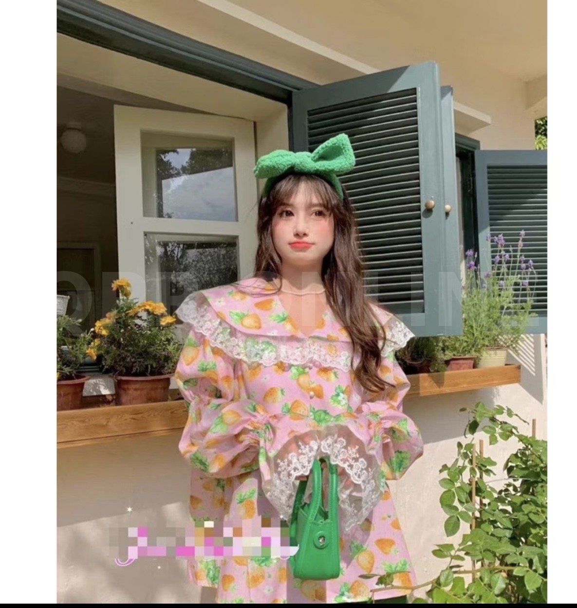 มินิเดรสลายผลไม้น่ารักคิ้วๆ์ป้ายYPY
