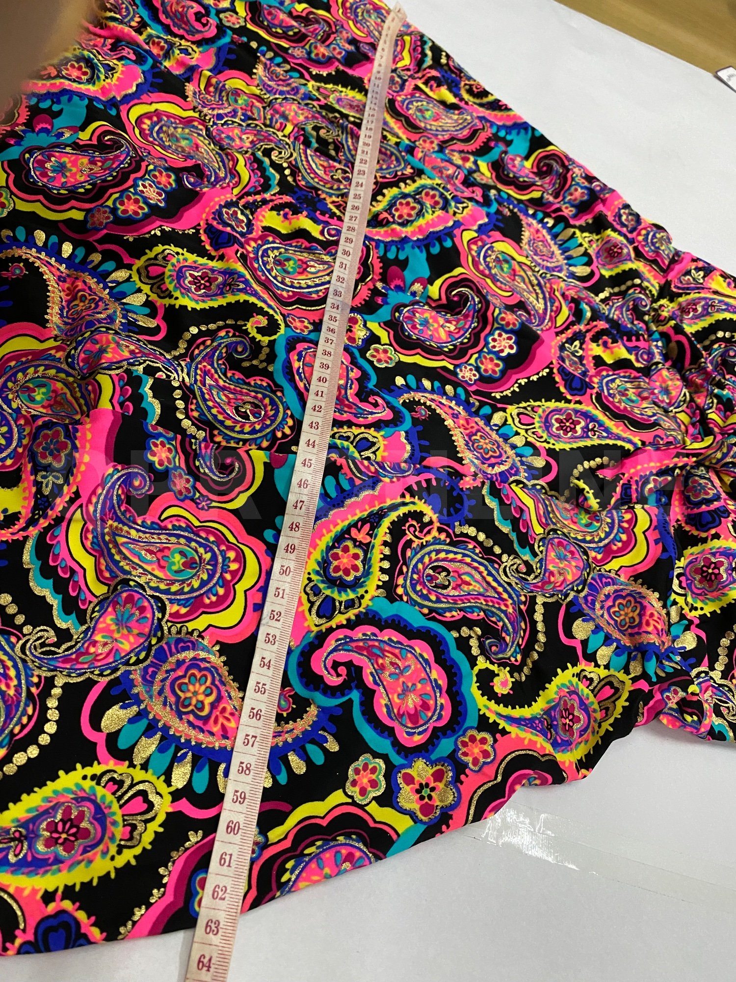 ชุดบอดี้สูทลายโบฮีเมียน แบบมีกระโปรงคลุม 2XL