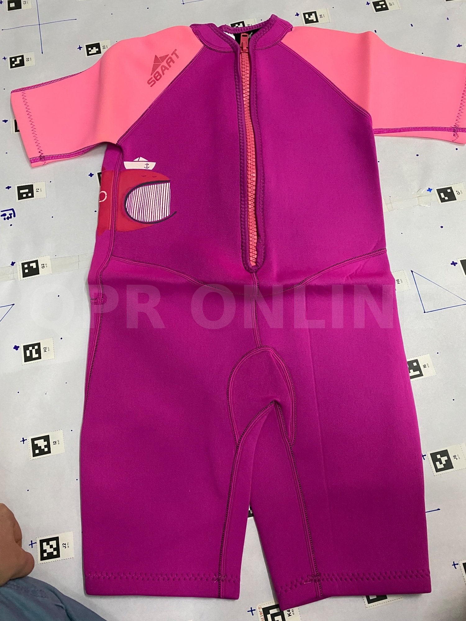 ชุดดำน้ำเด็กชาย-หญิง สีชมพู 4XL เด็ก
