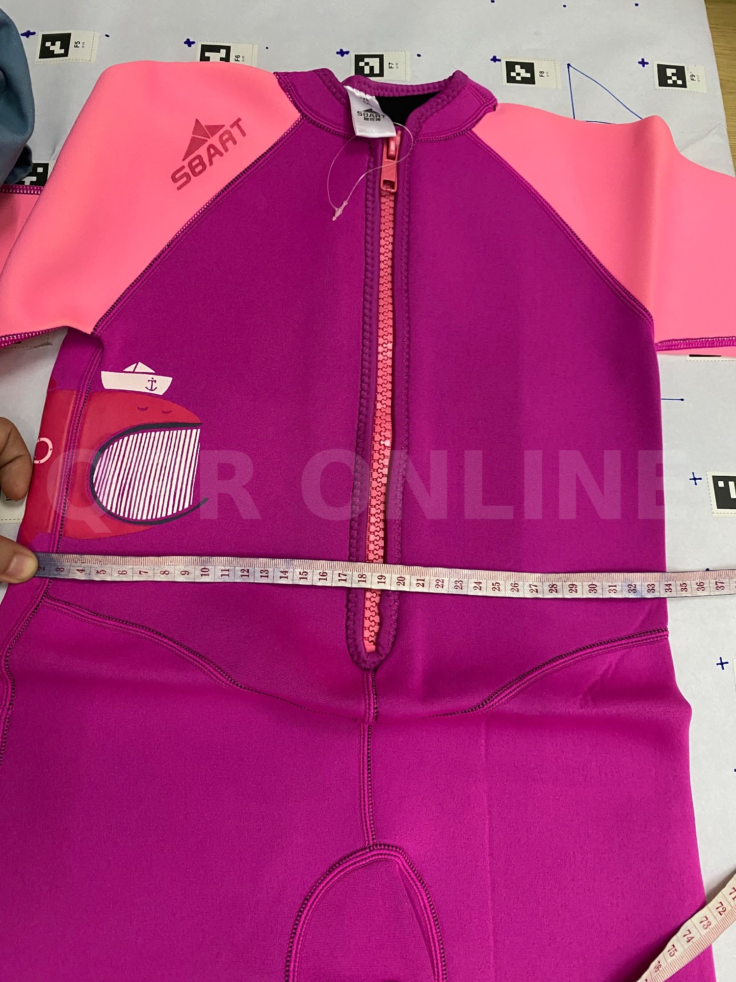 ชุดดำน้ำเด็กชาย-หญิง สีชมพู 4XL เด็ก