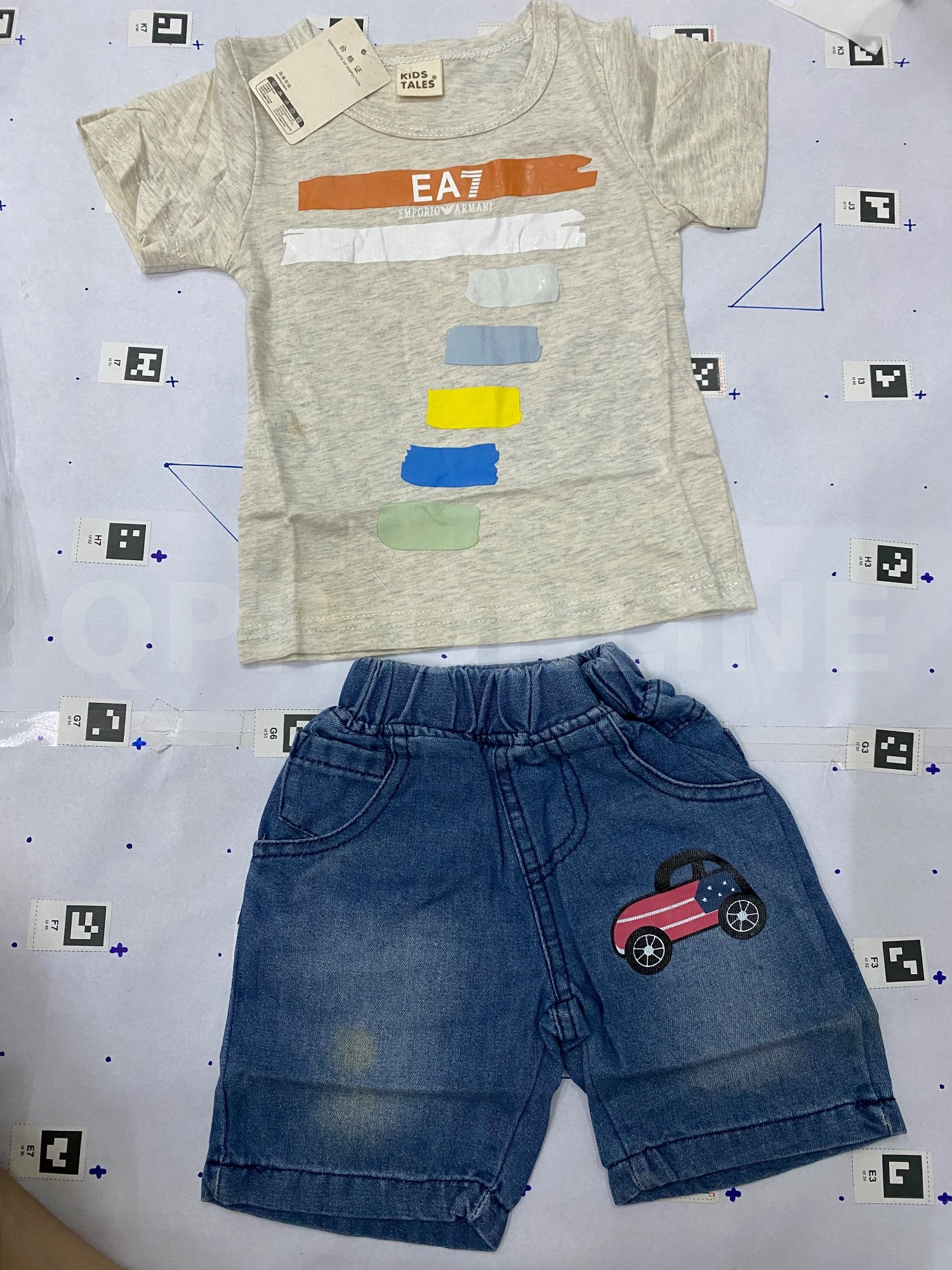 ชุดเซทเด็กเสื้อยืด-กางเกงยีนส์ 6-7 ขวบ size 120