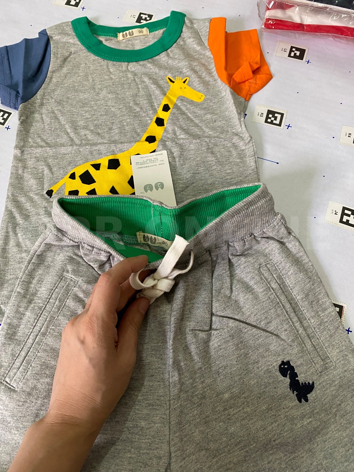 ชุด เซตเด็กเสื้อยืด + กางเกงเด็ก 2-3ขวบ size90