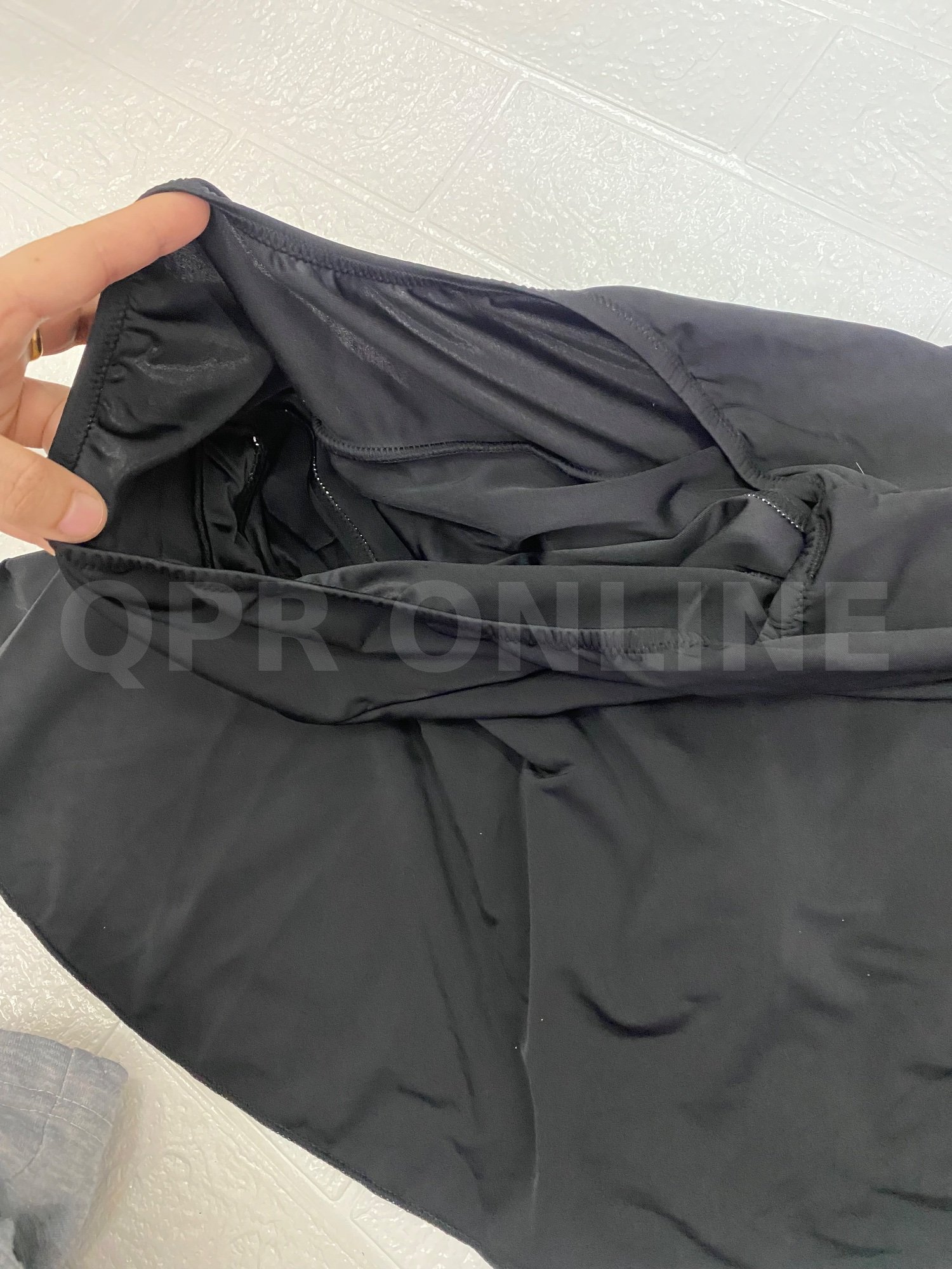 กระโปรงว่ายน้ำ+กางเกงซับใน XL ถึง 2XL สีดำ