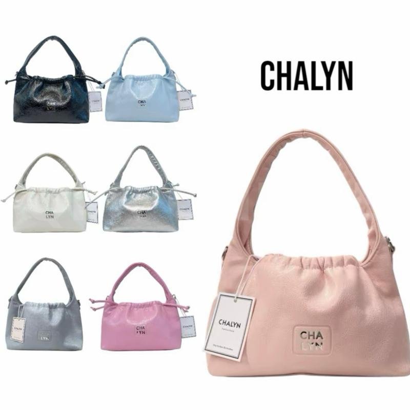 กระเป๋าแฟชั่นทรงครัช CHALYN รุ่น ชาครัช CLZ24 (NEW) กระเป๋าสะพายไหล่สะพายข้าง จุของได้เยอะ ทรงเกี๊ยว — เงิน